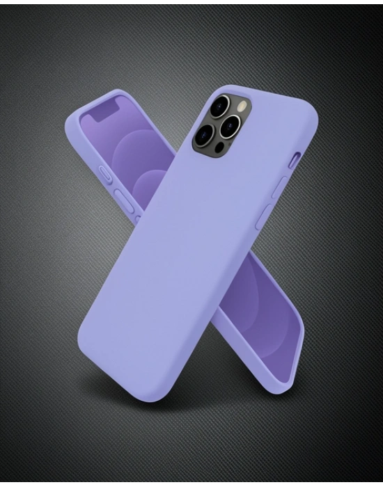 Apple İphone 12 Pro Kılıf First Silikon - Mor