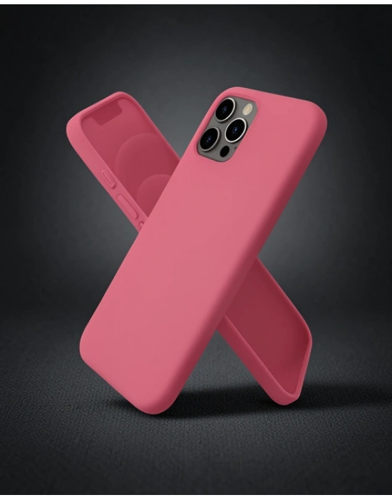 Apple İphone 12 Pro Kılıf First Silikon - Pembe