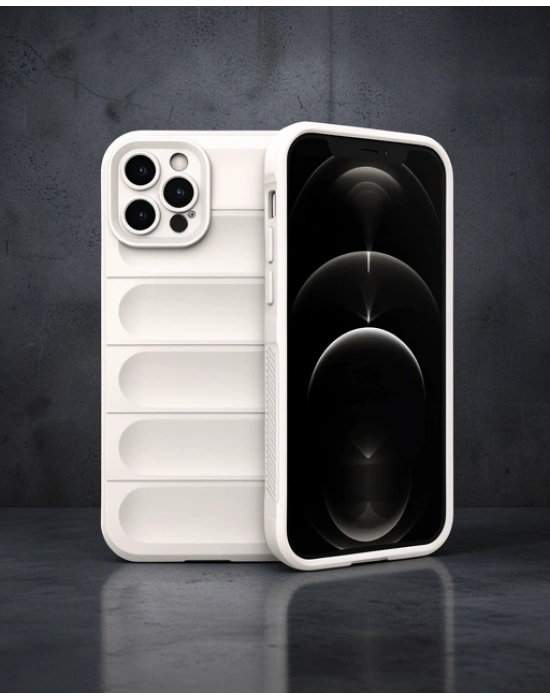 Apple İphone 12 Pro Kılıf Optimum Silikon - Krem