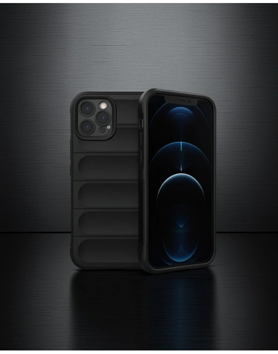 Apple İphone 12 Pro Kılıf Optimum Silikon - Siyah