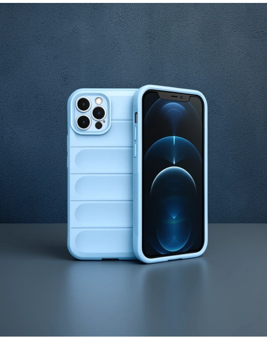 Apple İphone 12 Pro Kılıf Optimum Silikon - Sky Blue