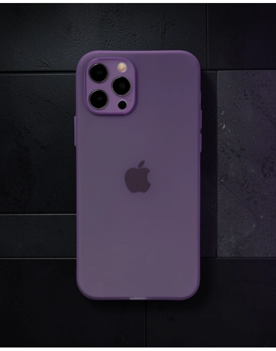 Apple İphone 12 Pro Kılıf Puma Silikon - Koyu Mor