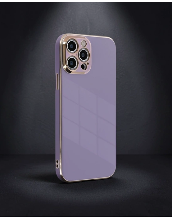Apple İphone 12 Pro Kılıf Volet Silikon - Mor