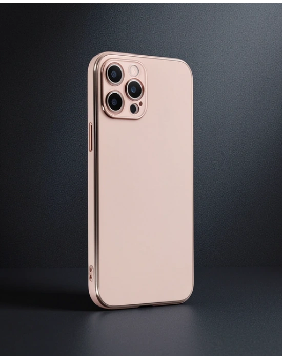 Apple İphone 12 Pro Kılıf Volet Silikon - Pembe