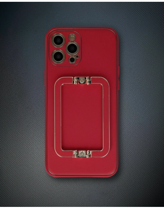 Apple İphone 12 Pro Max Kılıf Coco Elit Kapak - Kırmızı