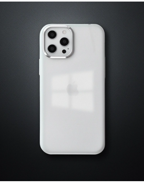 Apple İphone 12 Pro Max Kılıf Element Silikon - Gümüş