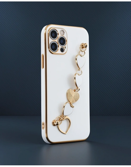 Apple İphone 12 Pro Max Kılıf Esila Silikon - Beyaz