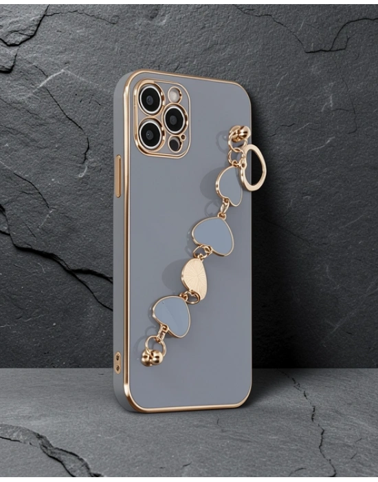 Apple İphone 12 Pro Max Kılıf Esila Silikon - Gri