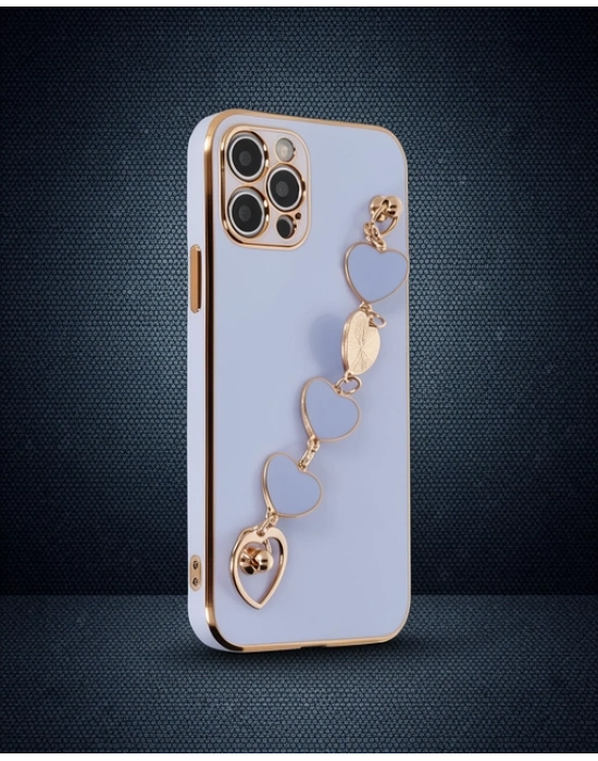 Apple İphone 12 Pro Max Kılıf Esila Silikon - Lila