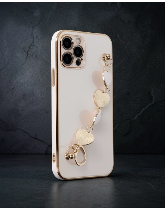 Apple İphone 12 Pro Max Kılıf Esila Silikon - Pudra