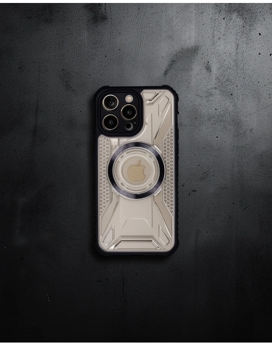 Apple İphone 12 Pro Max Kılıf Prag Magneticsafe Kapak - Siyah