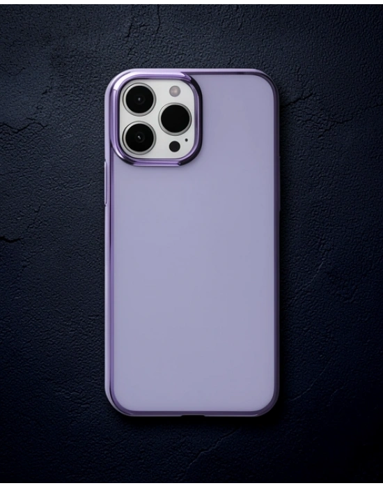 Apple İphone 13 Pro Kılıf Element Silikon - Mor