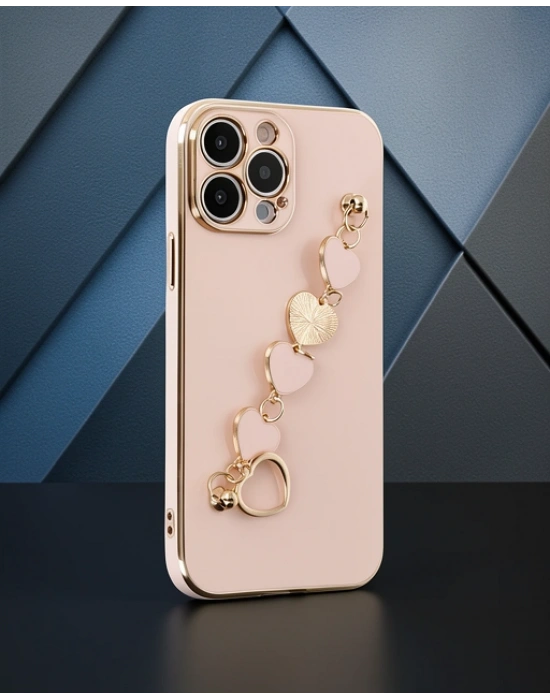Apple İphone 13 Pro Kılıf Esila Silikon - Pudra