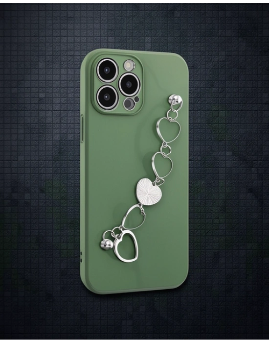 Apple İphone 13 Pro Kılıf Esila Silikon - Su Yeşili