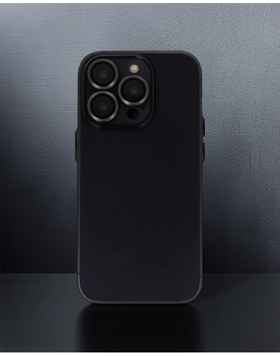 Apple İphone 13 Pro Kılıf Luko Lens Silikon - Siyah