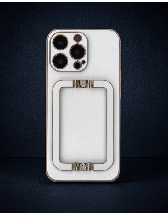 Apple İphone 13 Pro Max Kılıf Coco Elit Kapak - Beyaz