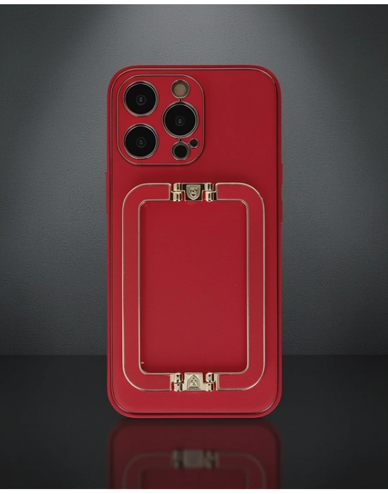 Apple İphone 13 Pro Max Kılıf Coco Elit Kapak - Kırmızı