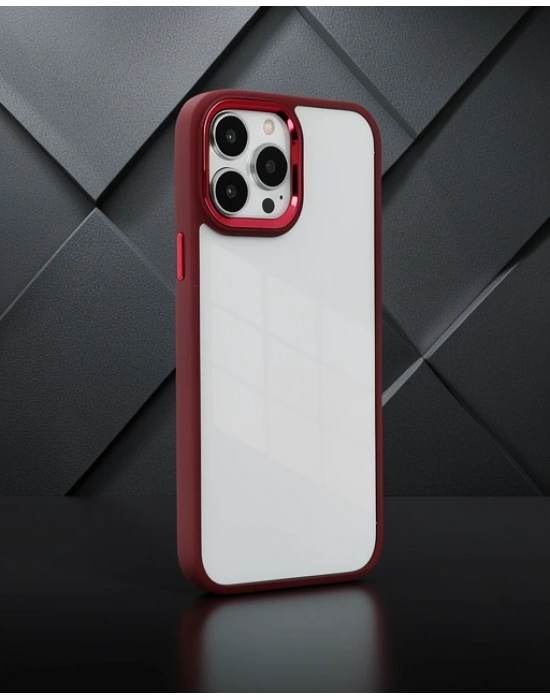 Apple İphone 13 Pro Max Kılıf Dora Kapak - Kırmızı