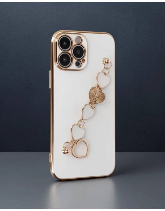 Apple İphone 13 Pro Max Kılıf Esila Silikon - Beyaz