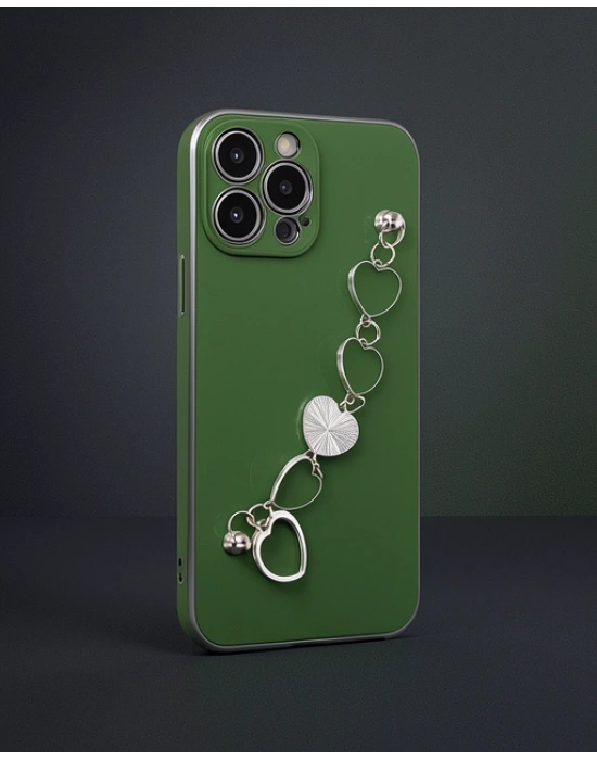 Apple İphone 13 Pro Max Kılıf Esila Silikon - Su Yeşili