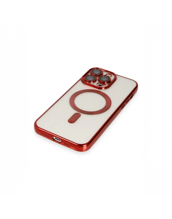 Apple iPhone 13 Pro Max Kılıf Kross Magneticsafe Kapak - Kırmızı