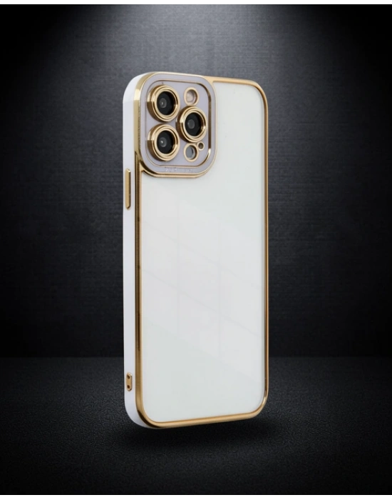 Apple İphone 13 Pro Max Kılıf Liva Lens Silikon - Lila