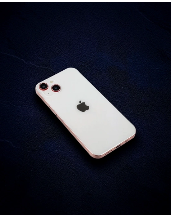 Apple İphone 14 Diamond Kamera Lens - Kırmızı