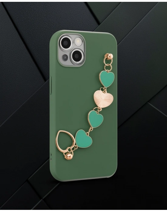 Apple İphone 14 Kılıf Esila Silikon - Su Yeşili