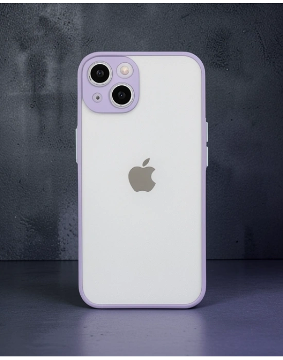 Apple İphone 14 Kılıf Montreal Silikon Kapak - Mor