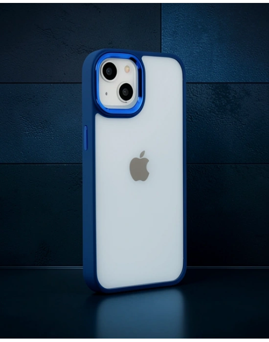 Apple İphone 14 Plus Kılıf Dora Kapak - Mavi
