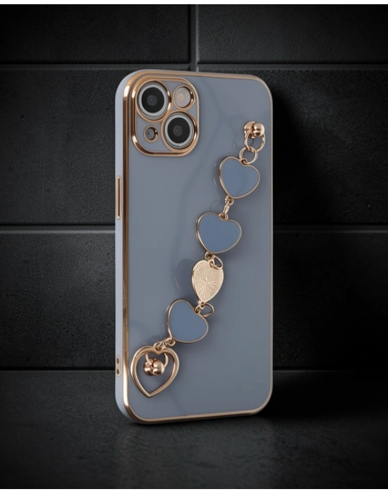 Apple İphone 14 Plus Kılıf Esila Silikon - Gri