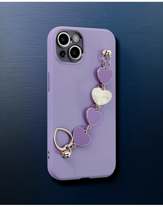 Apple İphone 14 Plus Kılıf Esila Silikon - Mor