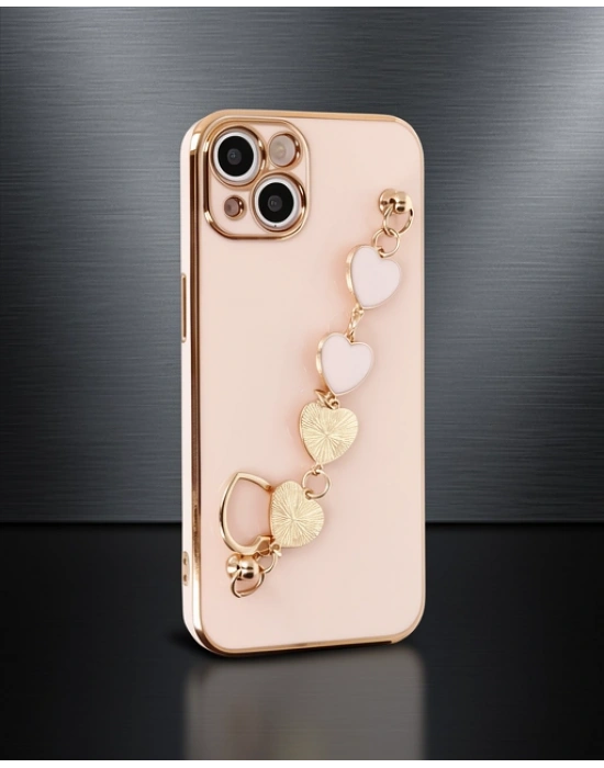 Apple İphone 14 Plus Kılıf Esila Silikon - Pudra