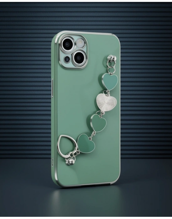 Apple İphone 14 Plus Kılıf Esila Silikon - Su Yeşili