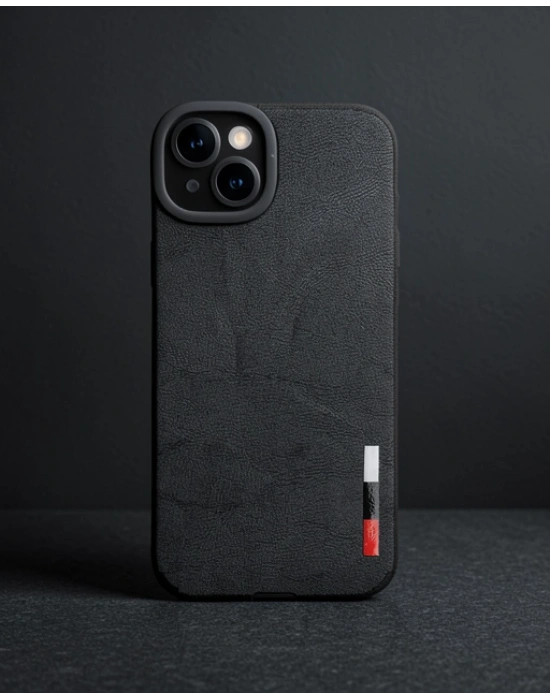 Apple İphone 14 Plus Kılıf Loop Deri Silikon - Siyah