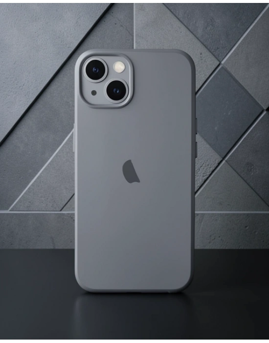 Apple İphone 14 Plus Kılıf Pp Ultra İnce Kapak - Gri