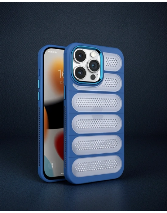 Apple İphone 14 Pro Kılıf Airmax Silikon Kapak - Lacivert