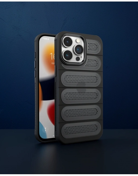Apple İphone 14 Pro Kılıf Airmax Silikon Kapak - Siyah