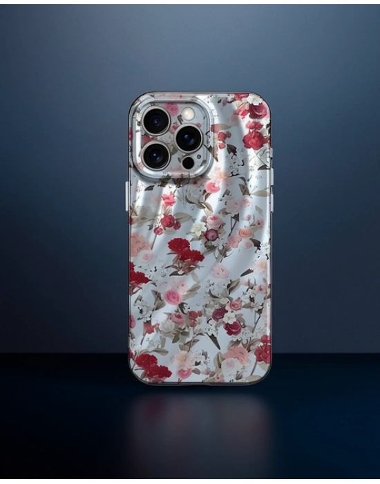 Apple İphone 14 Pro Kılıf Crew Desenli Kapak - Çiçek