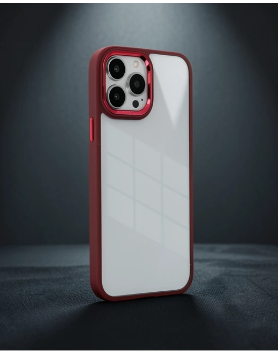 Apple İphone 14 Pro Kılıf Dora Kapak - Kırmızı