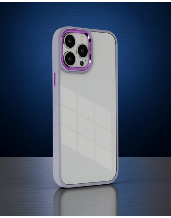 Apple İphone 14 Pro Kılıf Dora Kapak - Lila