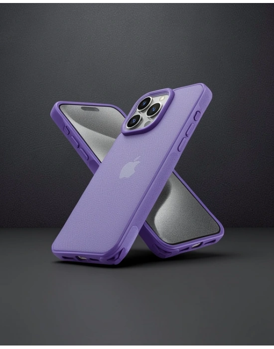 Apple İphone 14 Pro Kılıf Elegant Kapak - Derin Mor