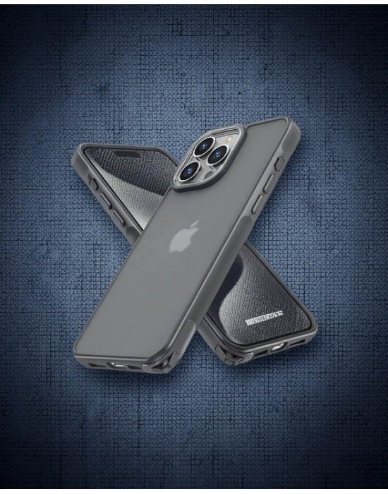 Apple İphone 14 Pro Kılıf Elegant Kapak - Titan Gri