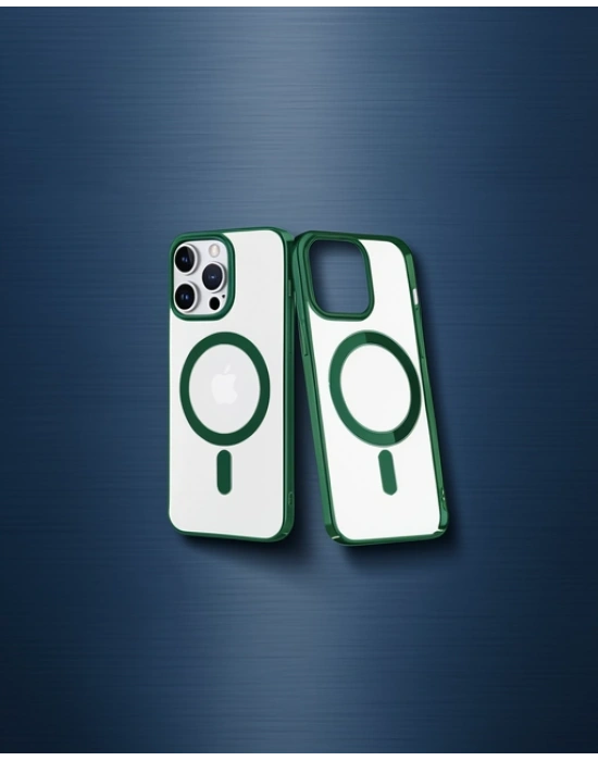 Apple İphone 14 Pro Kılıf Element Magneticsafe Sert Kapak - Köknar Yeşili