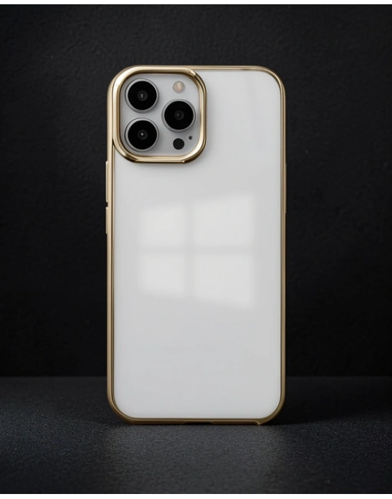 Apple İphone 14 Pro Kılıf Element Silikon - Gold
