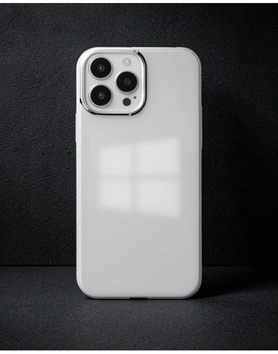 Apple İphone 14 Pro Kılıf Element Silikon - Gümüş