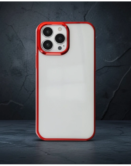 Apple İphone 14 Pro Kılıf Element Silikon - Kırmızı