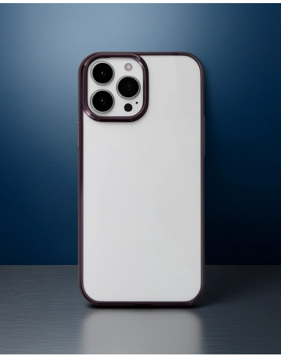 Apple İphone 14 Pro Kılıf Element Silikon - Lila