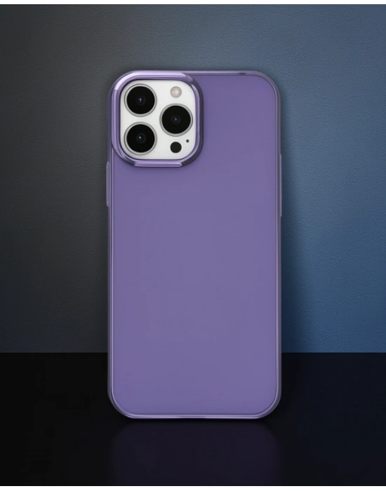 Apple İphone 14 Pro Kılıf Element Silikon - Mor