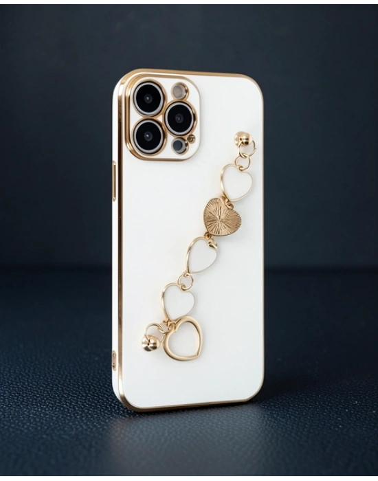 Apple İphone 14 Pro Kılıf Esila Silikon - Beyaz